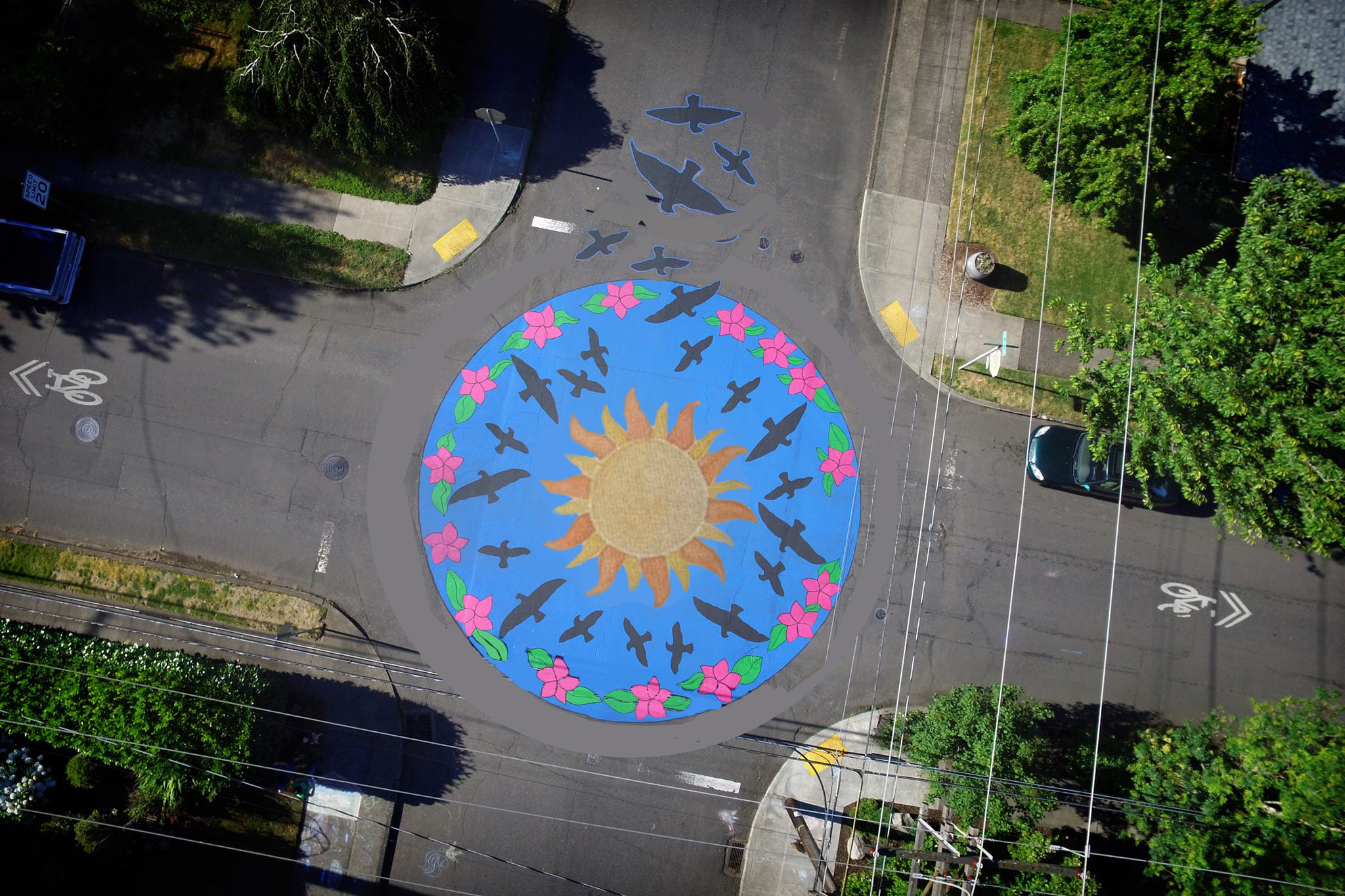 July 31st South Tabor Street Painting Update – Get Involved, Add Your Family Handprints, T-Shirts Available!