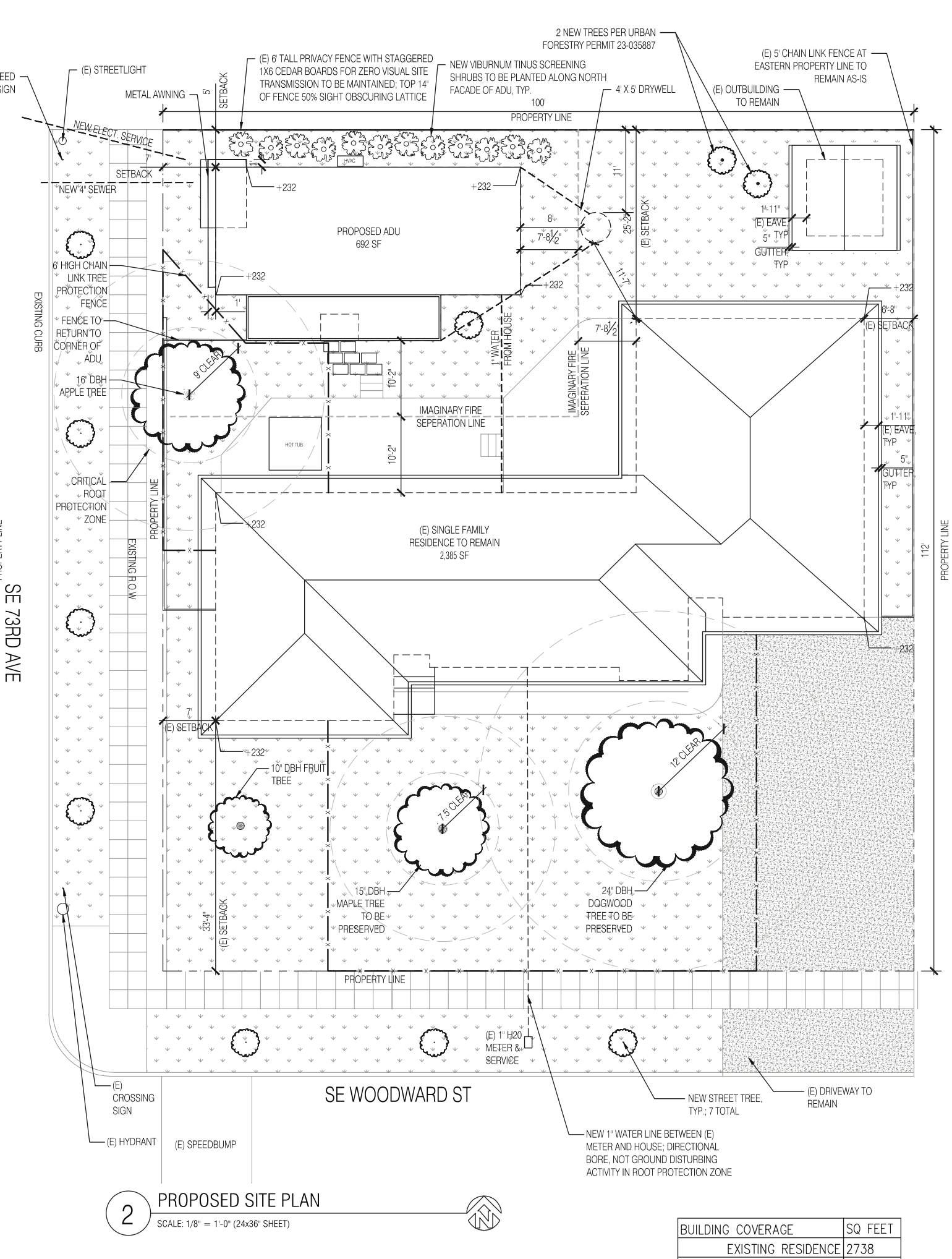 Land Use Notice: 7317 SE Woodward St. (LU 23-080939 AD)